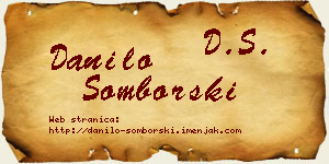 Danilo Somborski vizit kartica